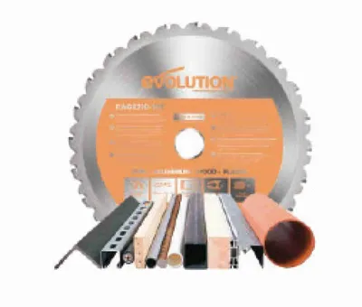 Obrázok produktu pre Evolution Power Tools R255 SMS+, Jednoduchý úkos, 2500 ot/min, 50°, 50°, 300 x 80 mm, 300 x 45 mm