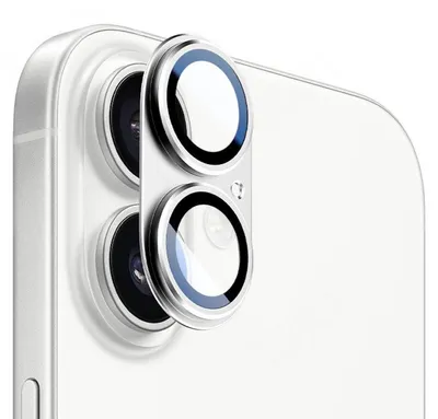 Obrázek produktu pro Kovový ochranný kroužek fotoaparátu pro Apple iPhone 17 se skleněným krytem stříbrný
