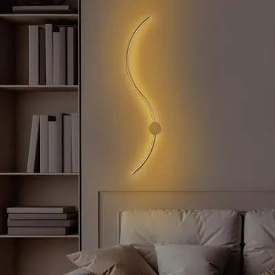Image de Applique murale Lampe en métal doré - 90 x 17 x 10 cm - LED SMD 14W 3000K - IP20
