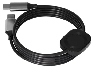 Obrázok produktu pre INF 2-v-1 100W magnetický bezdrôtový nabíjací kábel – rýchle USB-C PD nabíjanie s magnetickou podložkou kompatibilná s Apple Watch čierna