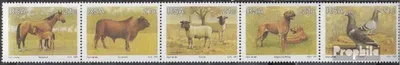 Produktbild von Briefmarken Südafrika 1991 Mi 813-817 Fünferstreifen (kompl.Ausg.) postfrisch Tierzucht