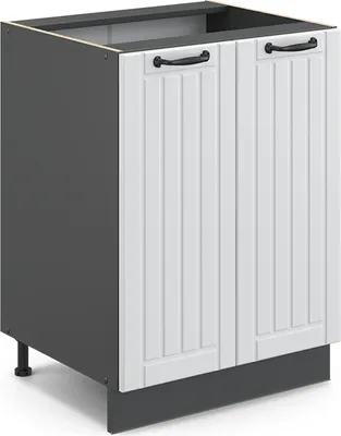 Produktbild von Küchenunterschrank Vicco Fame-Line Weiß Landhaus 60 cm ohne Arbeitsplatte, Model 36050