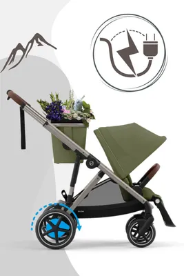 Zdjęcie produktu dla CYBEX e-Gazelle S, Osłonka na nogi, Tradycyjny wózek dziecięcy, Każda płeć, Możliwość złożenia, Zielony