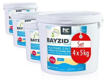 Produktbild von 4x 5 kg BAYZID® Multitabs 20g 5in1 für Pools