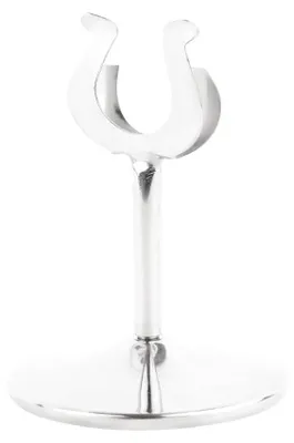 Tischnummernständer 4" (100 mm) aus Edelstahl, 1 Stück