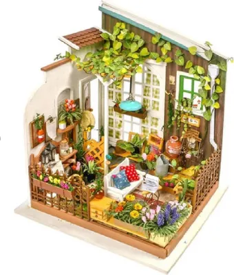 Produktbild von 3D-Puzzle Miller's Gartenpuppenhaus DIY, RoLife, 210 Teile