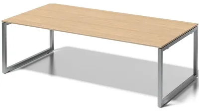 Zdjęcie produktu dla Cito – biurko kierownicze/stół konferencyjny | stała wysokość, podstawa w kształcie litery O, szerokość 2400 mm, głębokość 1200 mm