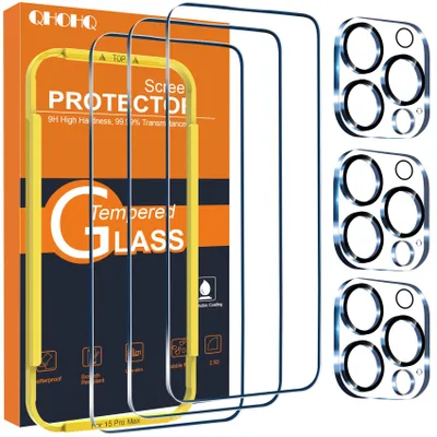 Image de 3 protections en verre trempé pour iPhone 15 Pro Max [6,7 pouces]
