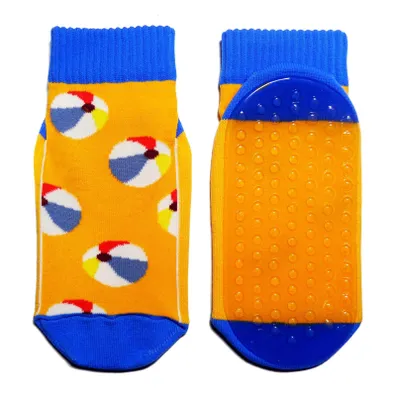 Produktbild von Kinder ABS-Strandsocken mit Polyester Strandbälle Orange Größe 31-34