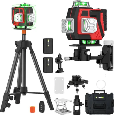 Image de Niveau laser, couverture 360°, haute précision, 16 fils + trépied-0630