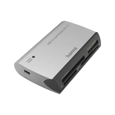 hama All in One Multi-Kartenleser silber