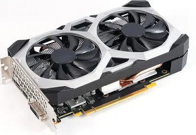 Produktbild von GTX 1660S 6 GB Grafikkarte, Dual-Luefter, Computergrafik, GDDR6, 192 Bit, Low Power GPU fuer Gaming, Videobearbeitung, mehrere Anschluesse