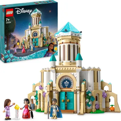 Produktbild von LEGO 43224 Disney Wish König Magnificos Schloss, Baubares Spielzeug aus dem Wish-Film mit Figuren, darunter Asha, Dahlia und ein Stern, Weihnachtsgeschenk für Mädchen, Jungen und Kinder ab 7 Jahren
