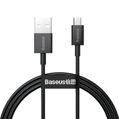 Obrázok produktu pre Baseus CAMYS-01 kábel pre mobilný telefón čierny 1 m USB A Micro-USB B