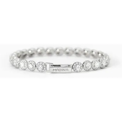 Produktbild von Mabina Armband 925 Silber 533823 Zirkonia 18cm
