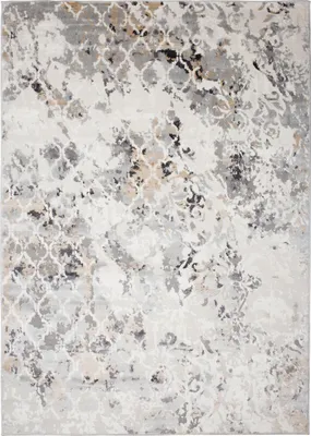 Produktbild von Tapiso Teppich VALLEY Modern Kurzflor Grau Beige Creme Wohnzimmer 160 x 220 cm