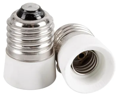 Immagine prodotto di 2x adattatore base lampada convertitore da presa E27 a base E14 adattatore lampada