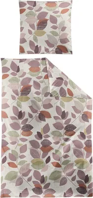 Produktbild von Feinbiber-Bettwäsche - 135 x 200 cm - Rostbraun - mit Reißverschluss