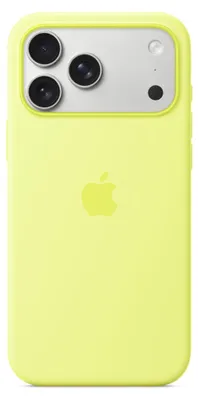 Zdjęcie produktu dla silikonowe etui na iPhone'a 17 Pro Max kompatibel mit MagSafe - Neon Yellow