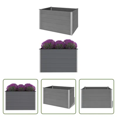 Immagine prodotto di The Living Store Letto da giardino rialzato in WPC 150x100x91 cm Grigio