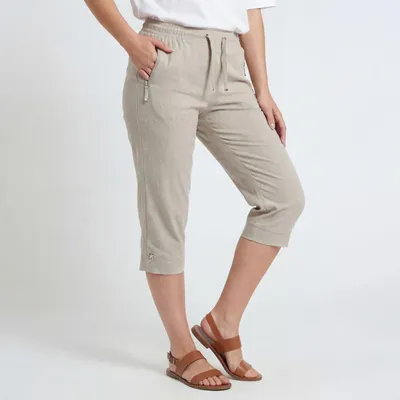 Produktbild von Caprihose OriginalYou 7/8 Freizeithose Nadelstreifenoptik Größe 36-50 für Damen