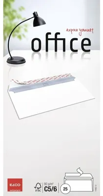 Produktbild von ELCO Briefumschlag Office 7446212 C5/6 DL hk weiß 25 St./Pack.