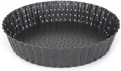 Immagine prodotto di Teglia per quiche Famanu con fondo removibile - Rivestimento antiaderente - Diametro 28 cm