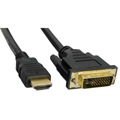 Productafbeelding van Akyga AK-AV-11 Videokabeladapter, 1,8 meter, HDMI Type A (Standaard) naar DVI-D, zwart