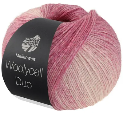 Produktbild von Lana Grossa - Woolycell Duo 6002 veilchenfuchsia lila rosa