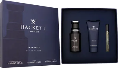 Produktbild von Hackett Essential Set 100 ml Eau de Parfum + 100 ml Shower Gel +10 ml Travel Spray