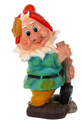 Produktbild von RIESIGER Zwerg Gartenzwerg XXL Gartenwichtel NF14286 Gartenfigur 41cm - 14286-1-Spaten
