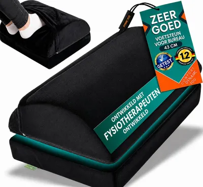 Obrázok produktu pre Podnožka do kancelárie s vyhrievanou vložkou – pohodlná a výškovo nastaviteľná