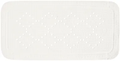 Zdjęcie produktu dla Spirella Mata pod prysznic Mata antybakteryjna antypoślizgowa z przyssawkami - Siberia White - ok. 36 x 91 cm