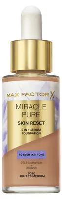 Imagen del producto de Sérum con color Max Factor Miracle Pure, tono 60 - 80 (claro a medio), 30 ml