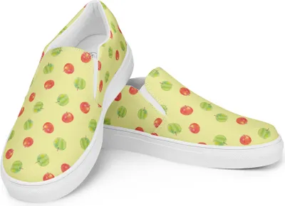 Produktbild von Mr. & Mrs. Panda Damenschuhe Apfel Traum Größe 40 - Gelb - Geschenk, Slipper Damen, Mokassins, Espadrilles, Muster, Loafer, Für