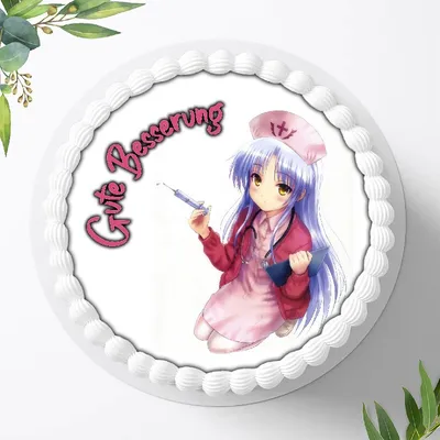 Produktbild von Für die Geburtstags Torte ein Tortenaufleger, Zuckerbild mit dem Motiv: Anime Manga, Essbares Foto für Torten, Fondant, Ø 20cm, 0877w