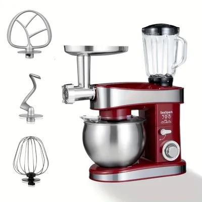 Obrázok produktu pre Kuchynský robot - Kuchynský pomocník - Mixér - Kuchynský mixér - Príslušenstvo do kuchyne - Nerezová miska s objemom 6,3 litra