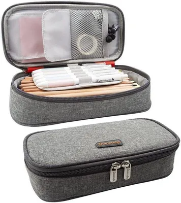 Produktbild von Graues Büroorganizer Etui mit Reißverschluss