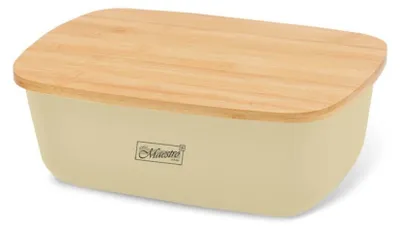 Produktbild von Maestro Brotkasten mit Schneidebrett MR1776IVORY