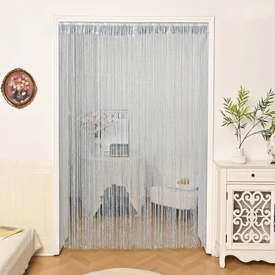 Imagen del producto de Cortinas de cuentas, juego de 2 piezas, 100 x 200 cm, separadores de ambientes para puertas