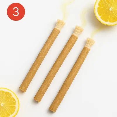 Produktbild von Miswak Zitrone Geschmack 3 Stück – Siwak – Natürliche Zahnbürste – Biologisch & Fluoridfrei – Antibakteriell – Halal & Vegan – Nachhaltige Mundpflege