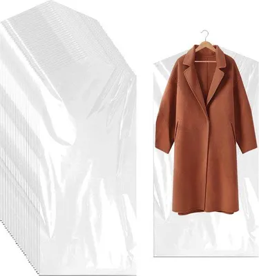 Immagine prodotto di Copriabiti trasparenti, 60 x 120 cm, protezione in tessuto per pantaloni, gonne, giacche e camicie.