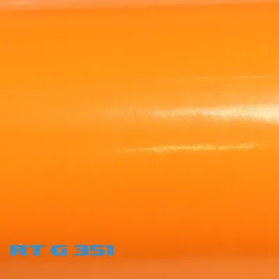 Produktbild von (6,57€/m²) Rapid Teck® Premium Autofolie Hochglanz Orange 152 cm Breite Laufmeterware Glanz selbstklebende Folie mit Luftkanälen Auto Folie glänzend