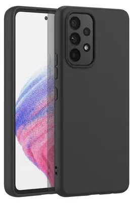 Produktbild von Mayaxess, Hülle für Galaxy A53 5G Stoßfeste Silikon Schutzhülle, Schwarz