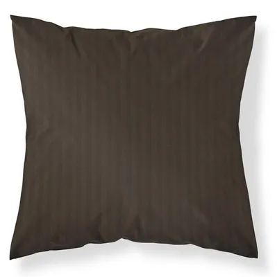 Produktbild von Kissenbezug, Schlafkissenbezug, Damast, 100% Baumwolle, Streifen 40x40 Dunkelbraun