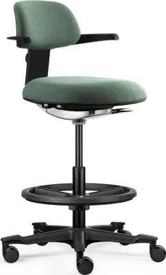 Produktbild von hjh OFFICE Arbeitsstuhl TOP WORK 40 Drehstuhl mit Armlehnen Stoff