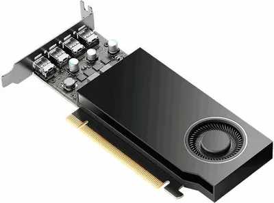 Produktbild von PNY Quadro A1000                   8GB GDDR6 4xmDP LP