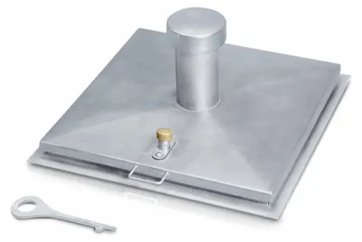 Produktbild von Zarges Brunnenabdeckung in eckiger Form aus Edelstahl ohne Isolierung 1200 mm x 1200 mm
