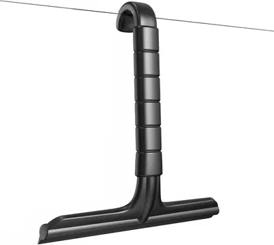 Produktbild von Duschwischer Silikon schwarz, einfach aufzuhängen, 1 Stück, für die Dusche