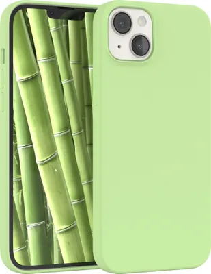 Produktbild von EAZY CASE Silikonhülle für Apple iPhone 14 Plus Silikon Backcover Schutz in Grün
